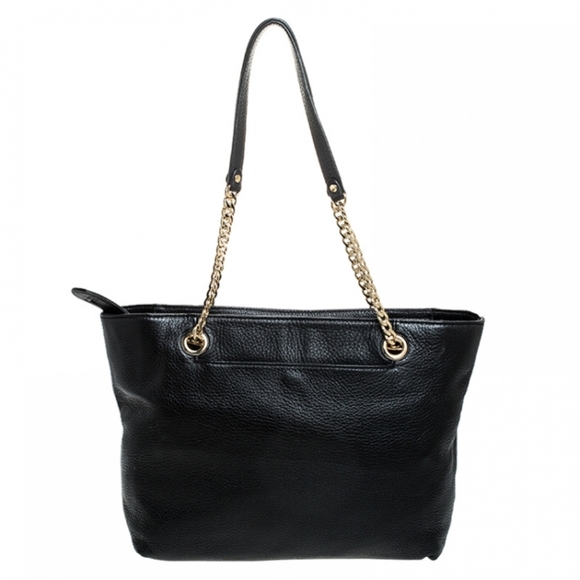 MICHAEL Michael Kors Black Leather Jet Set Chain Straps Tote - Picture 2 of 14